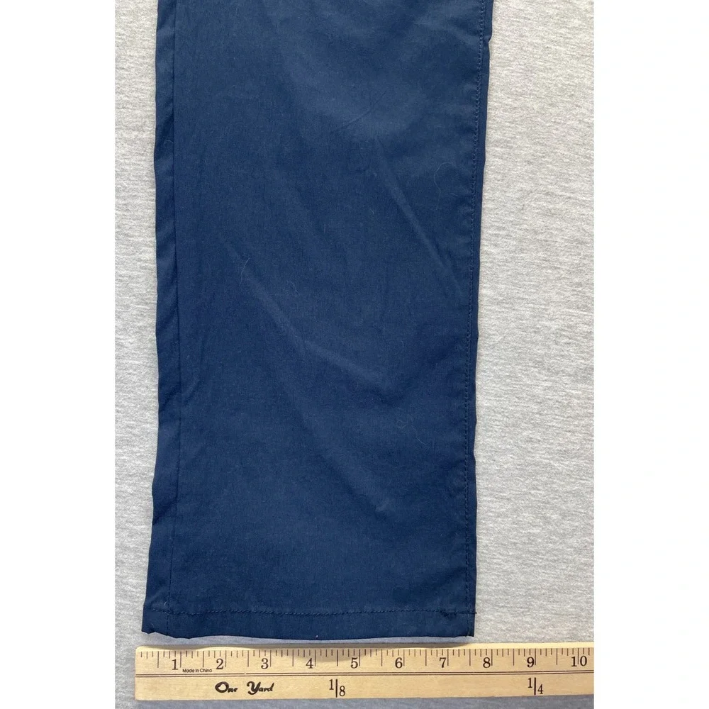 Denali Chino Pants Mens 32 Navy Nylon Stretch Casual Everyday Wear Straight Leg